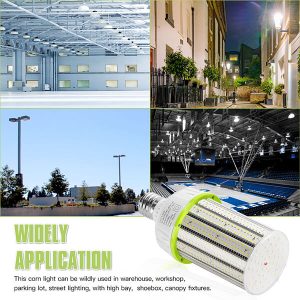 LED Corn Bulb 80W with E39 Mogul Base - 250W-320W MH HPS Equivalent 12000 Lumens - 5000K Daylight White - IP64 Waterproof 120-277V/480V - UL cUL DLC Listed - Image 7