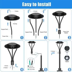 150w led post tops